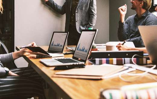 Job office meeting team