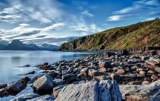 Coast cliff scenery online