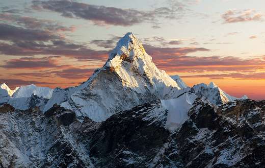 Evening view of Ama Dablam