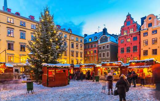 Christmas fair Stockholm Sweden