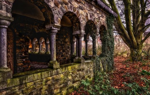 Past old monastery online