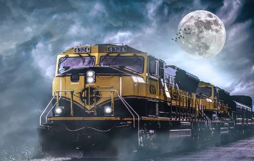 Fullmoon train ride online