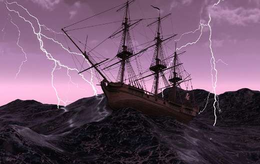 Stormy sea online