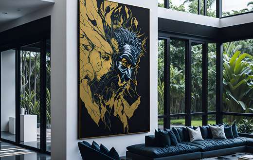 Modern living room puzzle