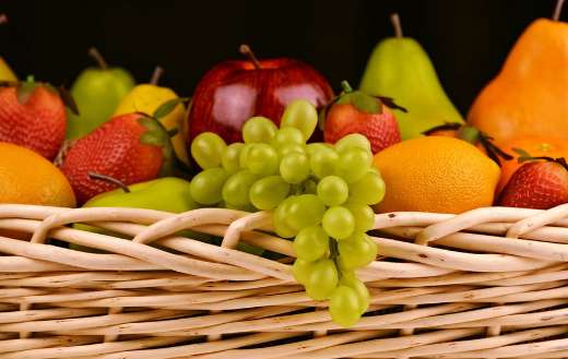 Basket full of fruits