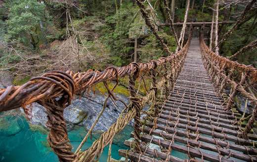 Kazura bridge Japan puzzle