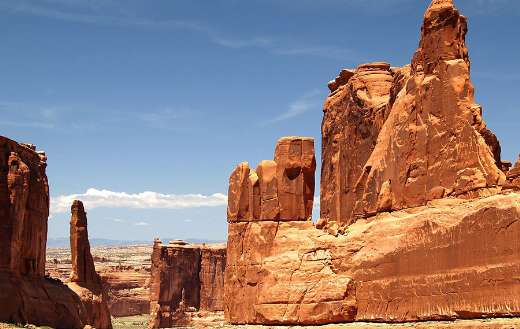 Sandstones rock landscape