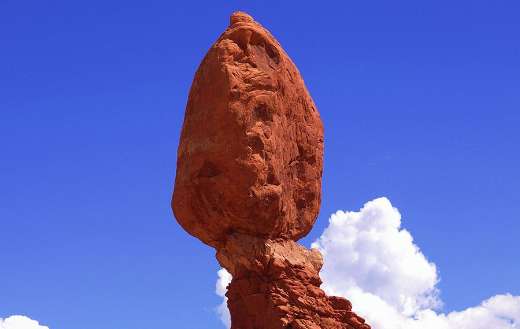 Rock arches balanced