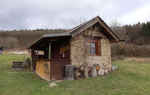 Countryside forest hut cabin