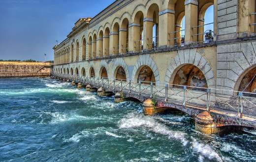 The river ticino panperduto dam