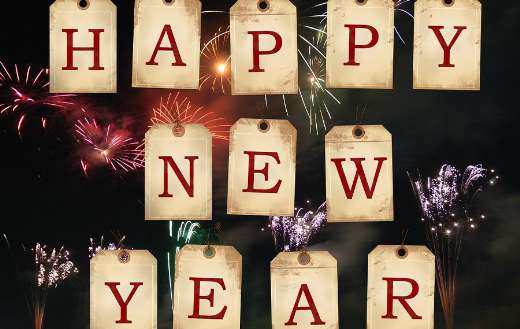 Fireworks happy new years eve