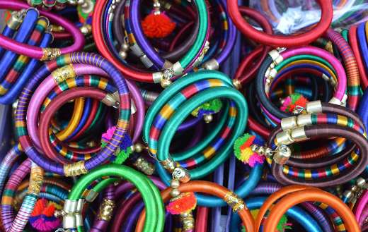 Assorted bangles fashion puzzle