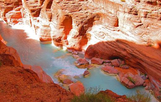 Colorado river gorge canyon puzzle