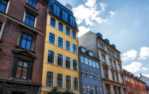 Building facade Copenhagen Denmark