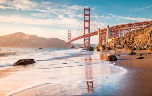 Famous golden gate San Francisco California USA