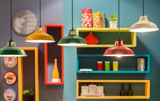 Vintage style tin lantern lamps puzzle