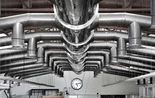 Industry hall ventilation butter factory