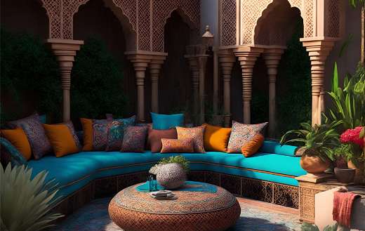 Ancient alhambra garden