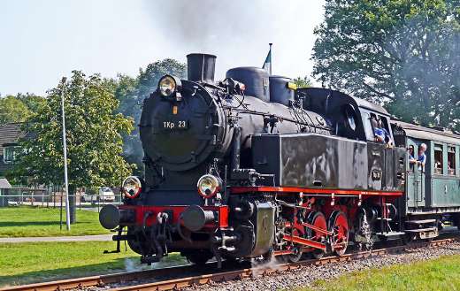 Steam locomotive train
