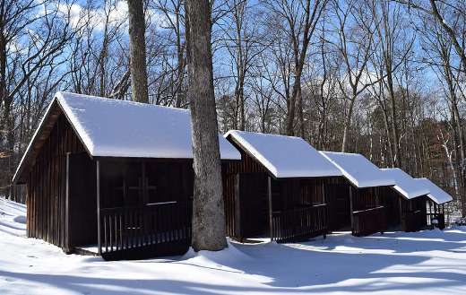 Frost season winter rural