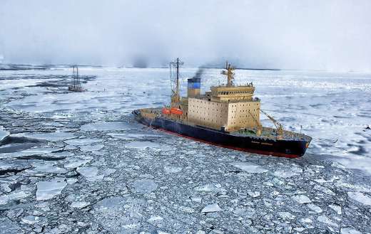 Sea ship ice image