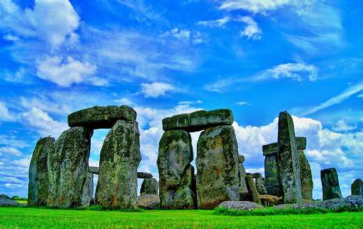 Close up stone henge picture puzzle