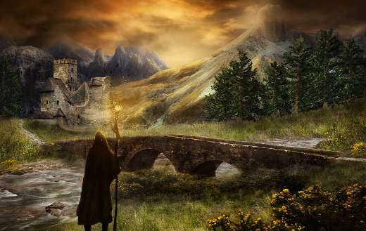 Fantasy land schaft puzzle