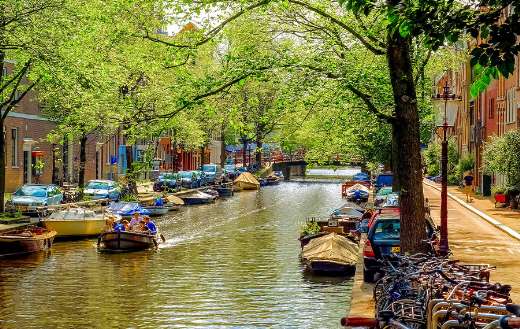 Motor boat river tourism