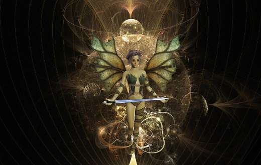Fairy with sword puzzle