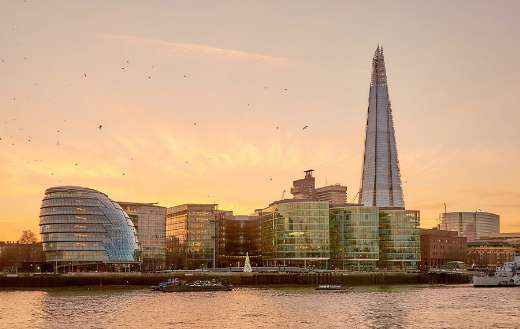 The shard London skyline
