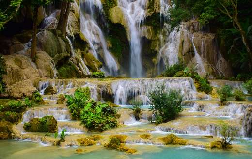 Luang Prabang water falls Laos