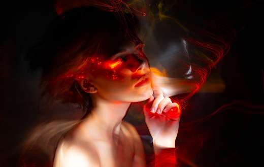 Light woman beauty puzzle