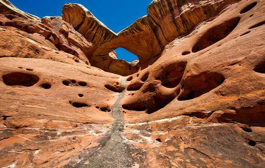 Desert rock formations erosion