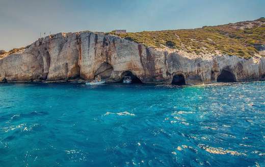 Blue cave Zakynthos Greece