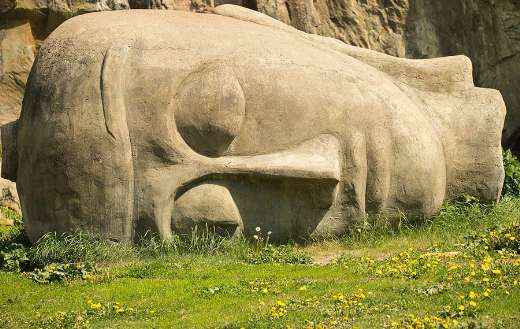 Stone face statue online