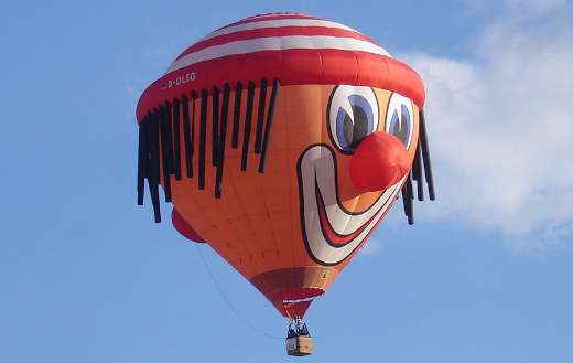 Clown aviation hot air balloon