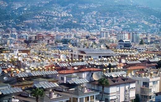 Houses landscape Alanya Turkey