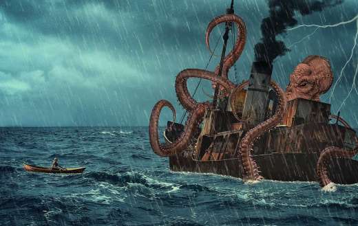 Kraken sea ship puzzle