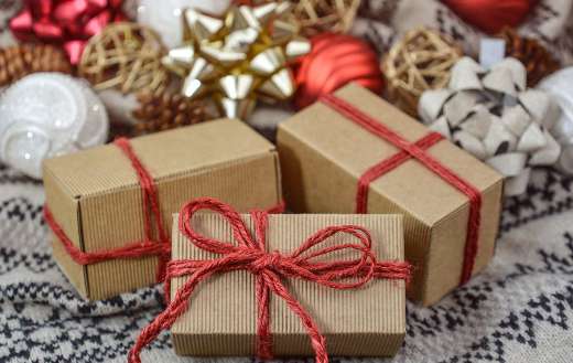 Holidays red christmas gift present