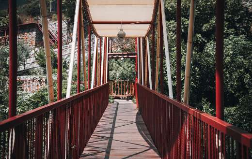 Turkey red Bridge in Alanya