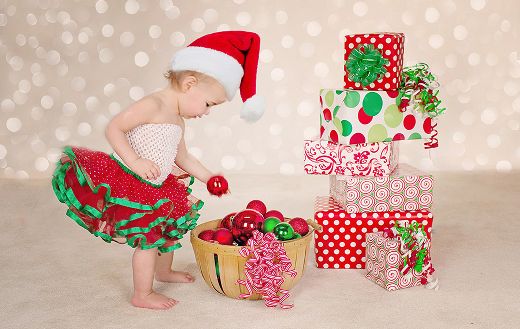 Baby toddler santa costume