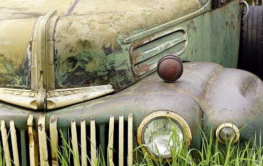 Rusted old vehicle puzzle