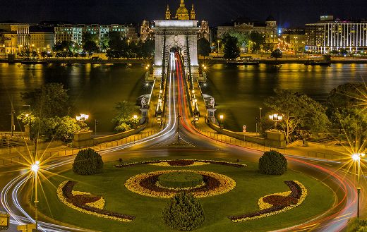 Tourist attraction park bridge river
