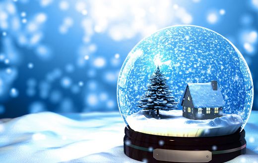 Christmas snow globe puzzle