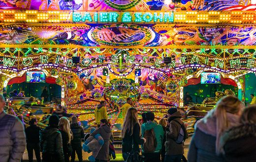 Bright amusement park puzzle