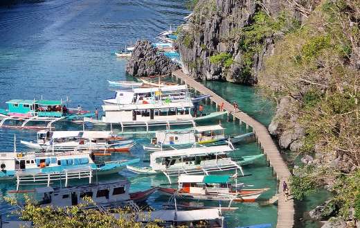 Small boats for tour