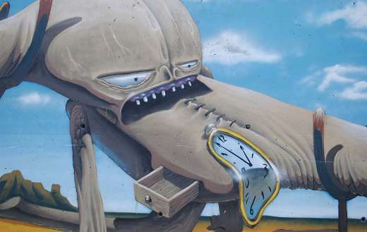 Salvador Dali graffiti street art