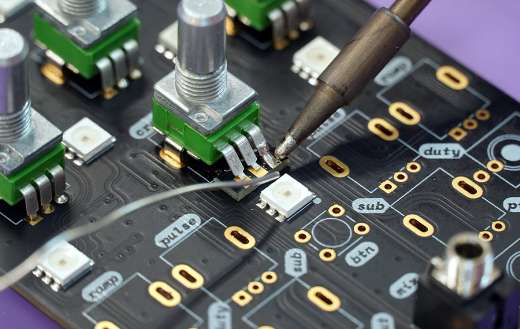 Soldering electronics puzzle