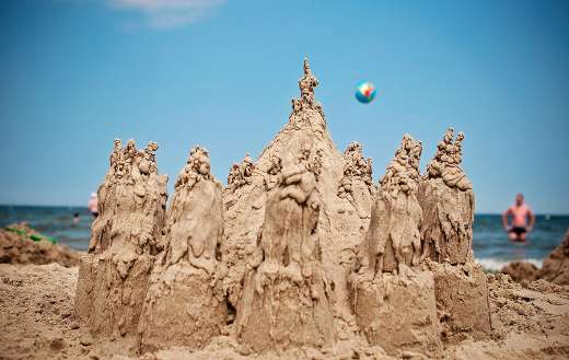 Sand castle beach online