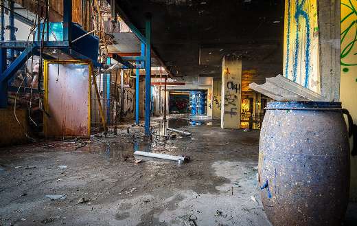 Urban industrial factory warehouse